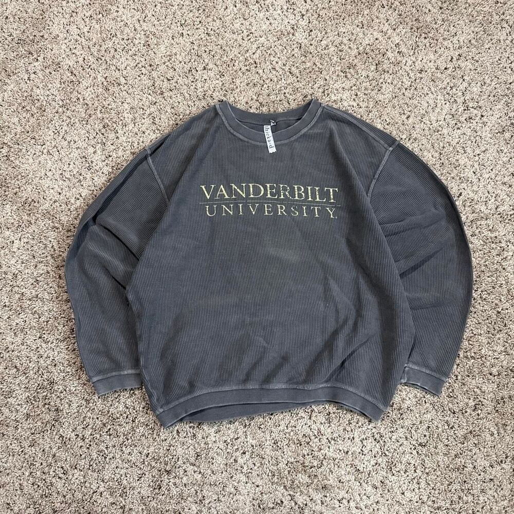Anthropologie Women's Grey and Green Sweatshirt
